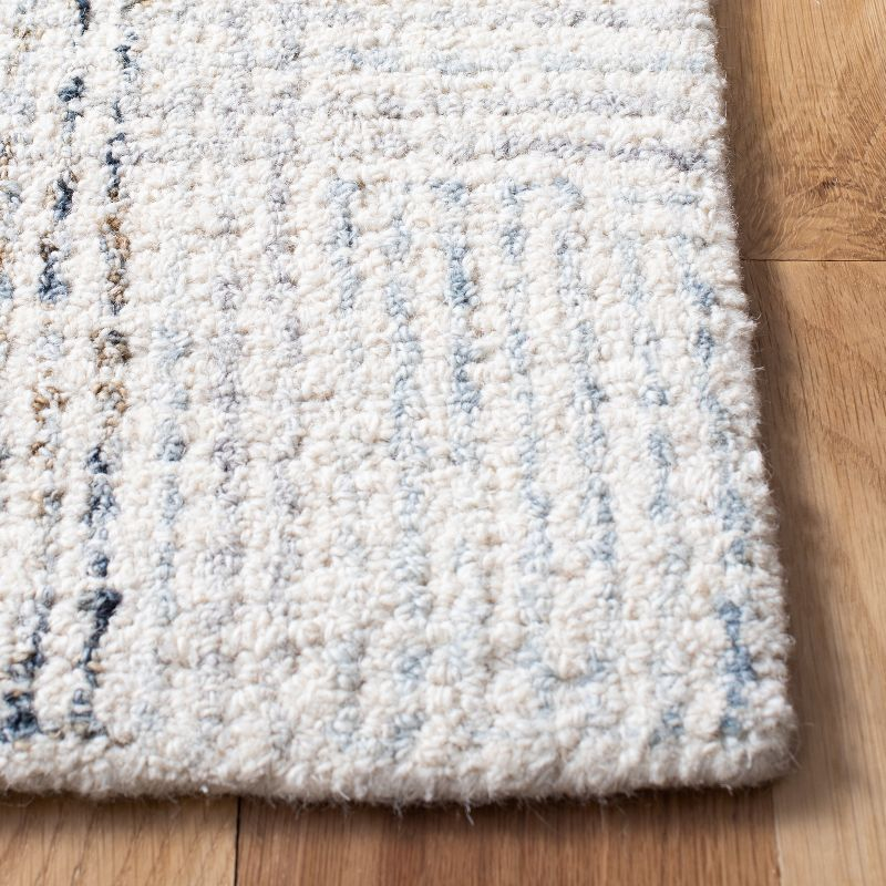 Abstract ABT657 Handmade Indoor Area Rug - Ivory/Gold - 8'x10' - Safavieh
