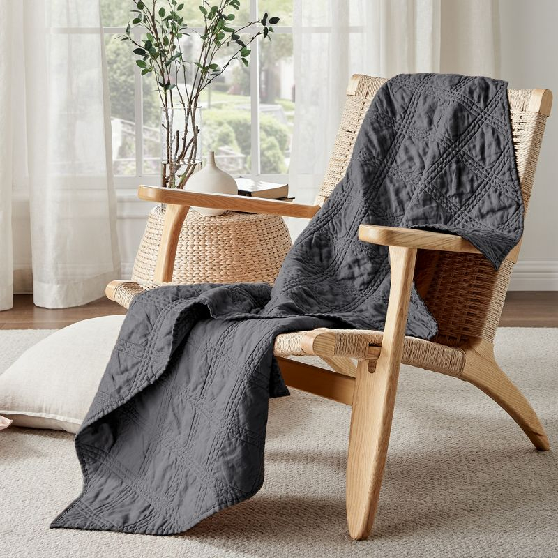 Levtex home Washed Linen Quilted Throw