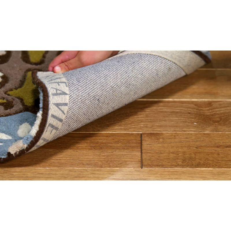 Wyndham WYD327 Hand Tufted Area Rug - Blue/Multi - 4'x6' - Safavieh.