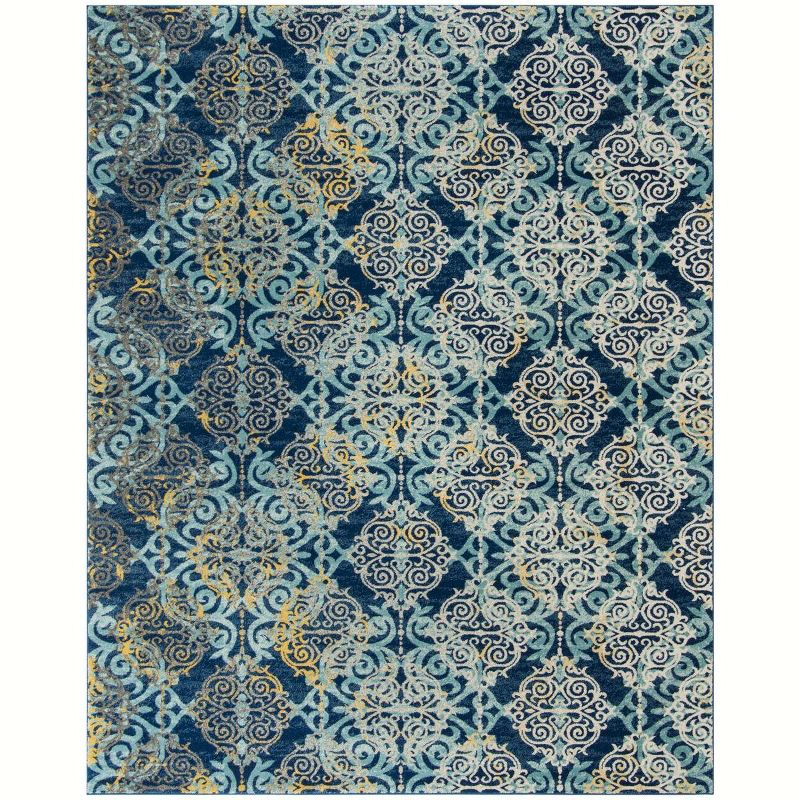 Evoke EVK230 Power Loomed Indoor Area Rug - Royal/Light Blue - 8'x10' - Safavieh