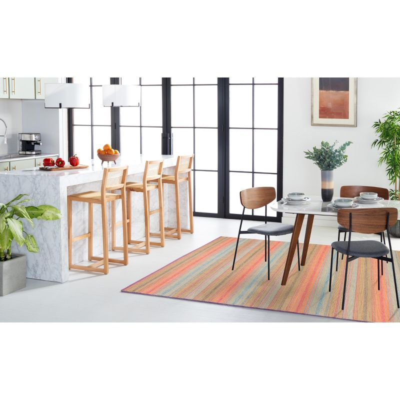 Montauk MTK851 Hand Woven Area Rug - Blue/Pink - 5'x8' - Safavieh.
