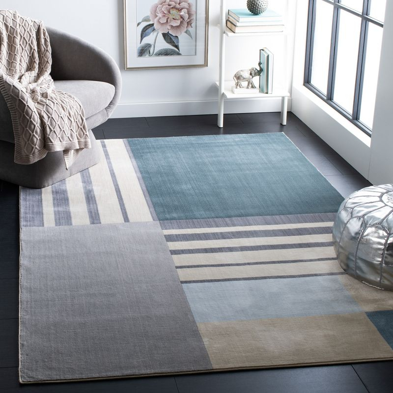 Orwell ORW397 Power Loomed Area Rug - Charcoal/Beige - 3'x5' - Safavieh.