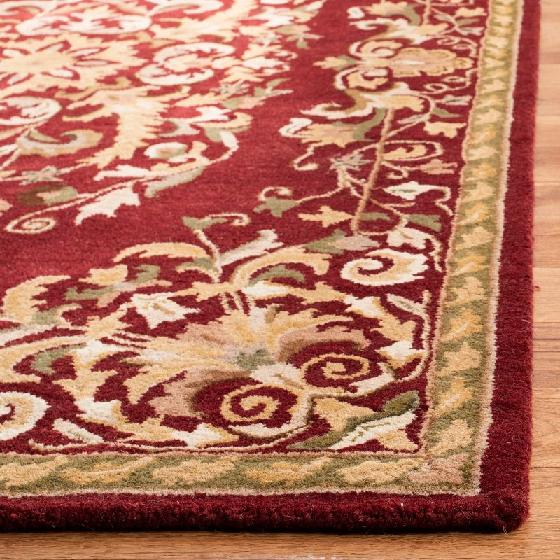 Heritage HG640 Hand Tufted Area Rug - Red - 5'x8' - Safavieh.