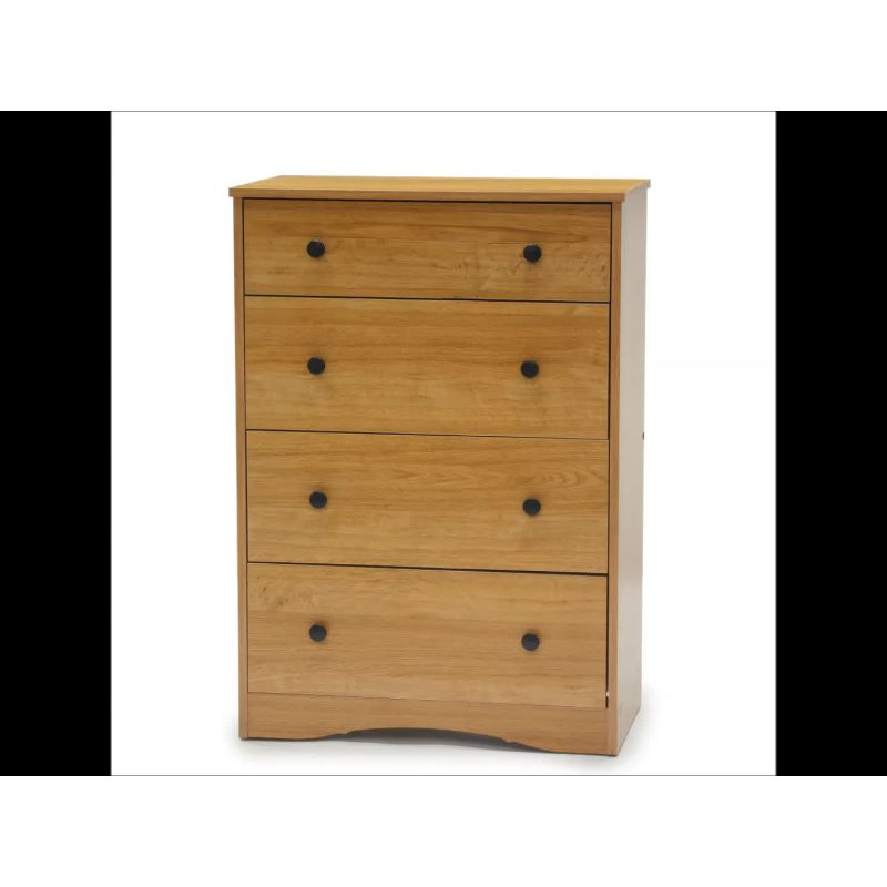 Beginnings 4 Drawer Chest Highland Oak - Sauder: Storage Furniture for Bedroom Space Savers