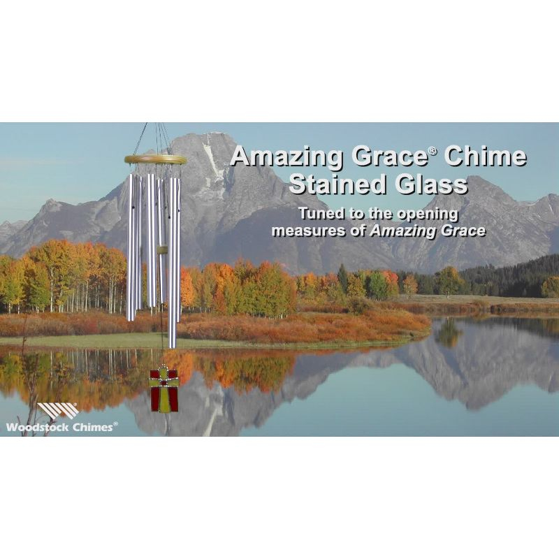 Woodstock Windchimes Original Amazing Grace Chime, Wind Chimes For Outside, Wind Chimes For Garden, Patio, and Outdoor Decor, 28"L