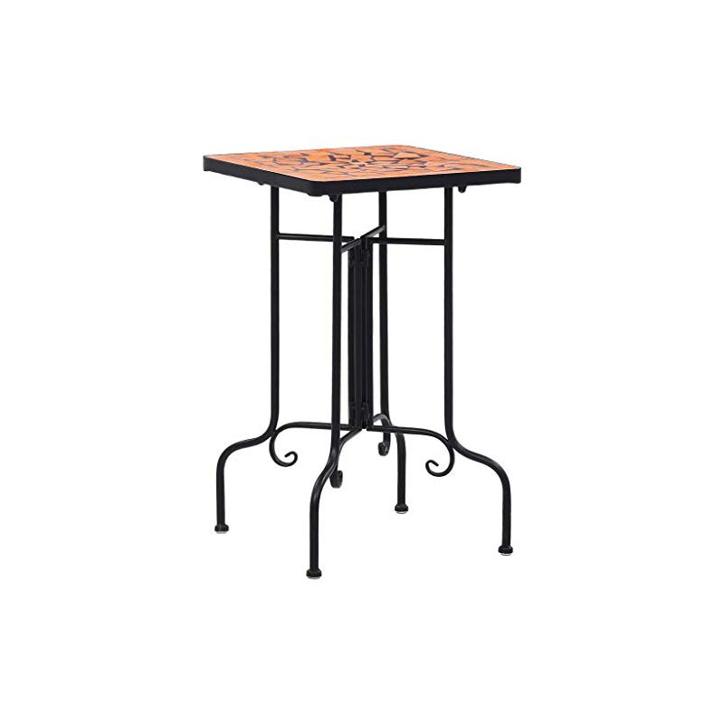 vidaXL Mosaic Side Table, Terracotta, Ceramic