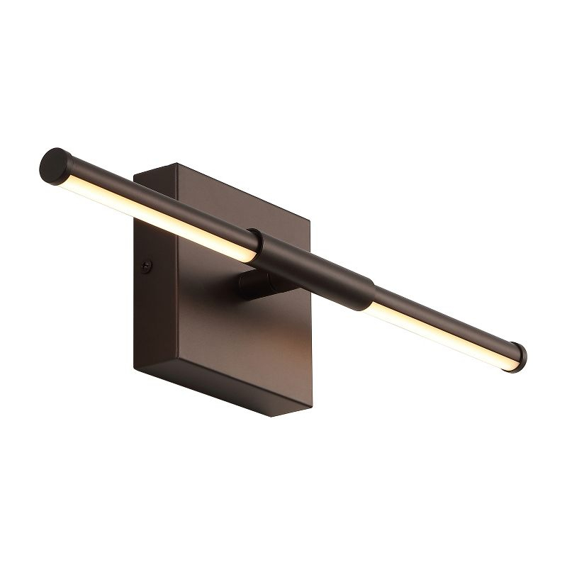 JONATHAN Y Makena 16.25" Modern Minimalist Dimmable Integrated LED Metal Wall Sconce, Oil Rubbed Bronze