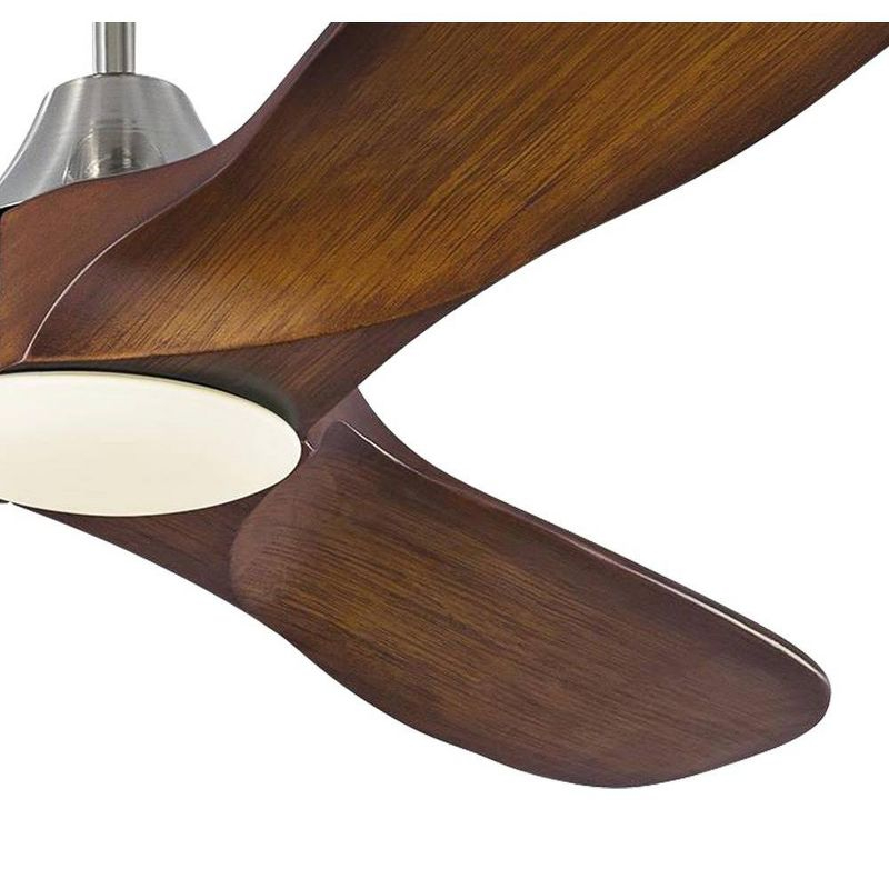 Visual Comfort and Co. 52" Visual Comfort Maverick II Brushed Steel LED Fan with Remote