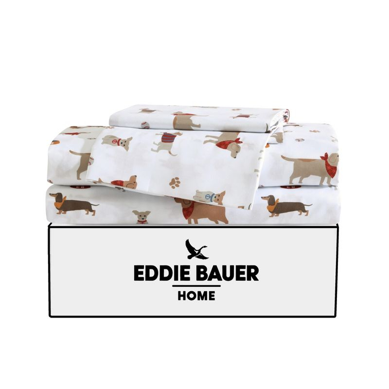 Eddie Bauer Buddy And Friends White Queen Sheet Set