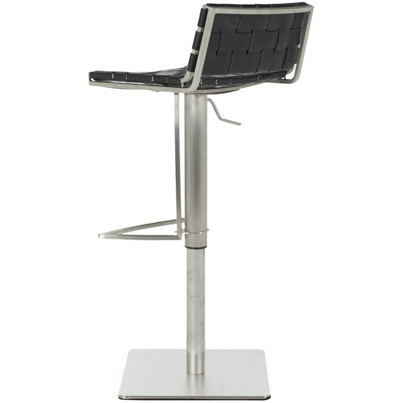 Mitchell Gas Lift Swivel Bar Stool - FOX3001 - Black - Safavieh Couture