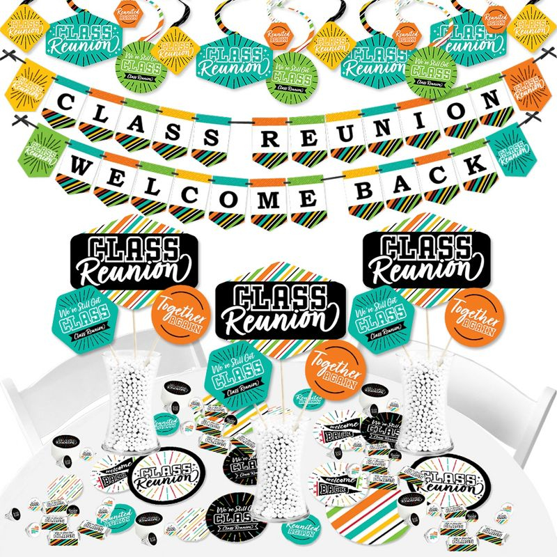 Big Dot of Happiness Still Got Class - High School Reunion Party Supplies - Banner Decoration Kit - Fundle Bundle