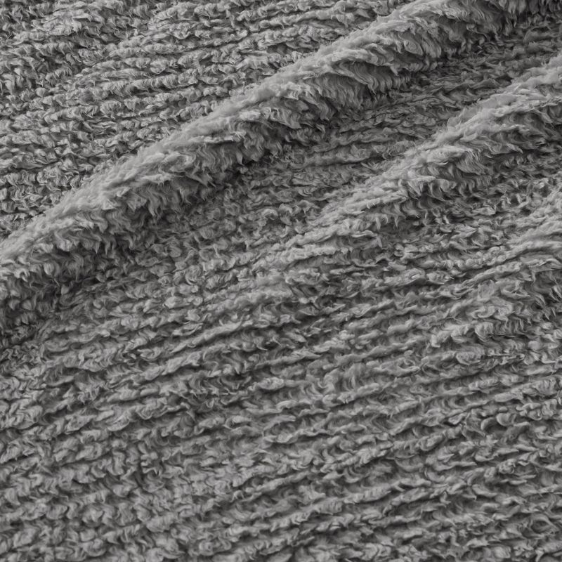 King Burlington Berber Bed Blanket Gray
