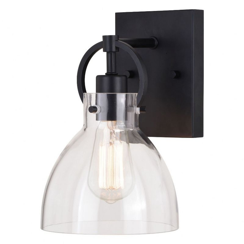 Vaxcel Ogden 1 - Light Vanity in  Matte Black