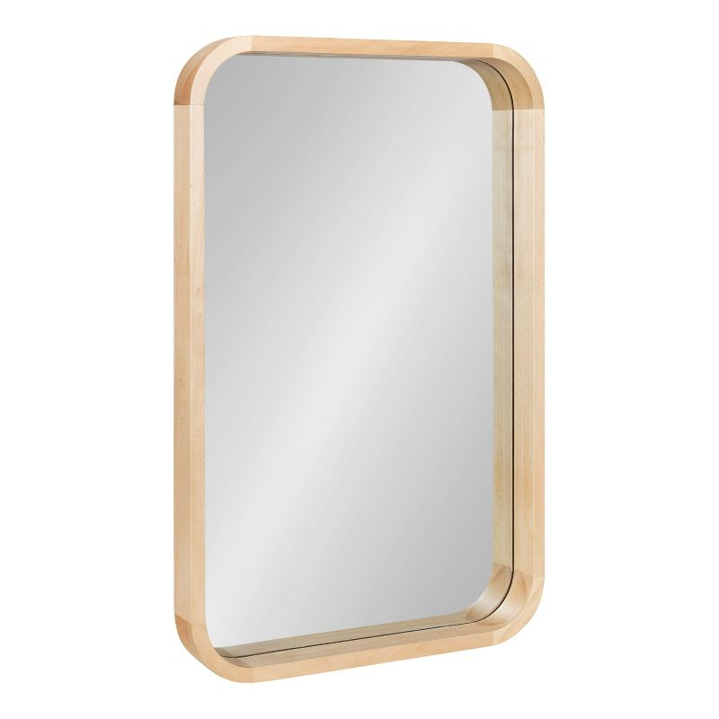 Kate and Laurel Hutton Wood Rectangle Mirror, 20x30, Natural