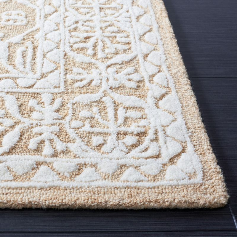 Metro MET903 Hand Tufted Indoor Area Rug - Gold/Ivory - 4'x6' - Safavieh