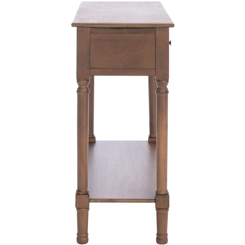 Halton 2 Drawer Console Table - Brown - Safavieh