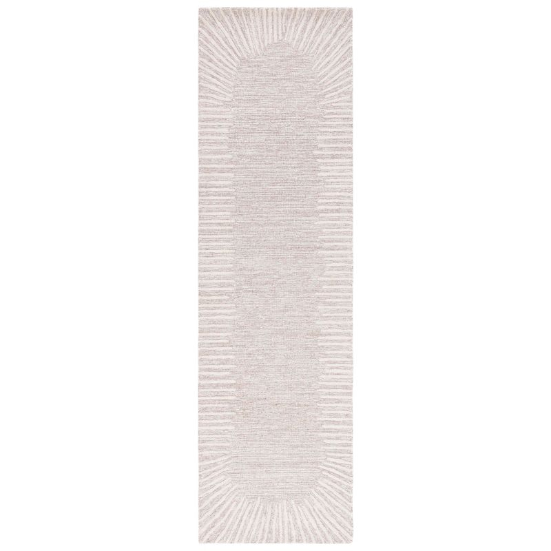 Abstract ABT478 Hand Tufted Runner Rug - Natural/Ivory - 2'3"x8' - Safavieh .