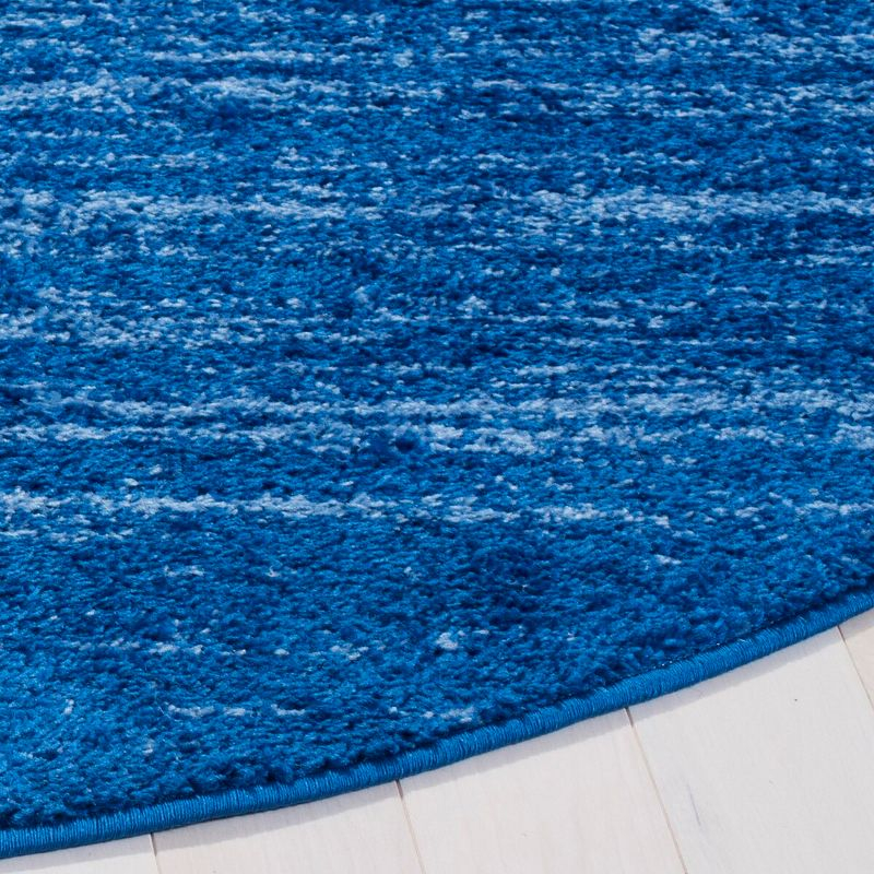 Adirondack ADR113 Machine Made Indoor Area Rug - Light Blue/Dark Blue - 8' Round - Safavieh