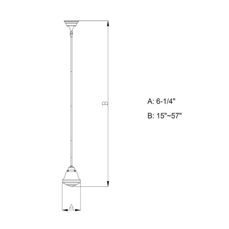 Vaxcel Huntley 1 - Light Pendant in  Oil Rubbed Bronze