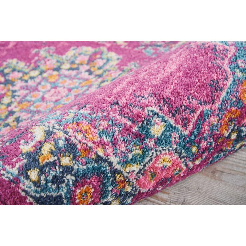 Nourison Passion Medallion Bohemian Indoor Rug Fuchsia 1'10" x 2'10"