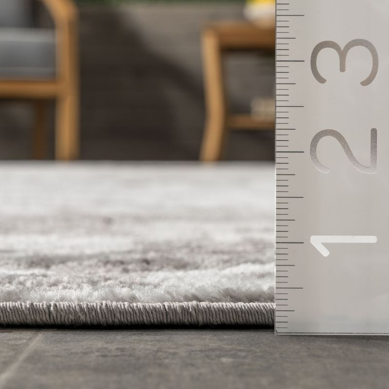 Nuloom Meaghan Abstract 3x5 Accent Indoor Area Rug for Living Room Bedroom Dining Room Entryway Kitchen, Grey/Ivory