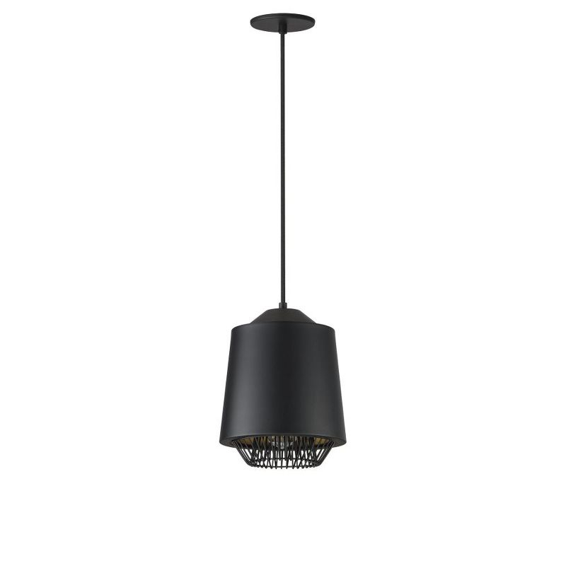 ET2 Lighting Phoenix 1 - Light Pendant in  Black/Gold