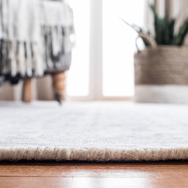 Restoration Vintage RVT706 Hand Loomed Indoor Runner Rug - 2'3"x9' - Blue/Ivory - Safavieh