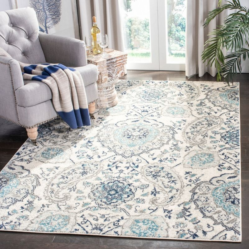 Madison MAD600 Power Loomed Indoor Accent Rug - Cream/Light Grey - 3'x5' - Safavieh