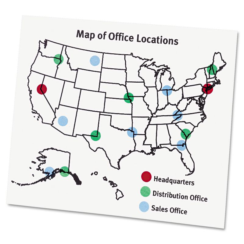 Avery See Through Removable Color Dots 1/4 dia Assorted Colors 864/Pack 05796