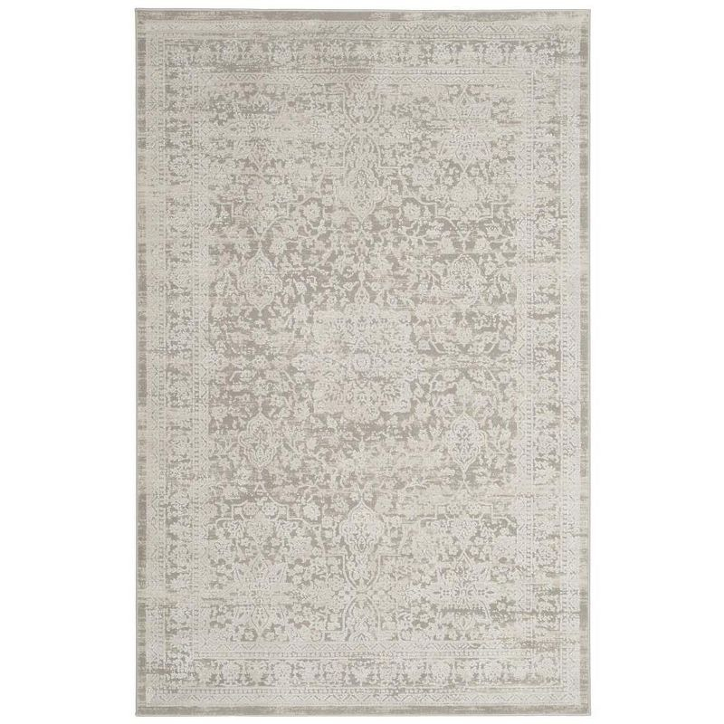 Princeton PRN712 Power Loomed Indoor Area Rug - Grey/Beige - 4'x6' - Safavieh.