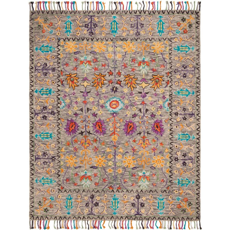 Blossom BLM453 Hand Tufted Indoor Area Rug - Grey/Multi - 8'x10' - Safavieh