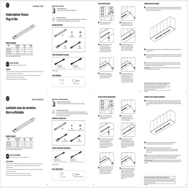 GE Household Lighting Undercab Refresh Direct Wire and Plug-In 24" Linkable Fixture