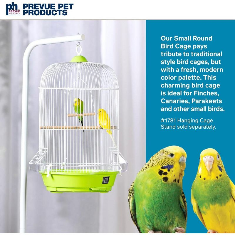 Prevue Pet Products SP31999G Classic Round Bird Cage, Green,1/2"