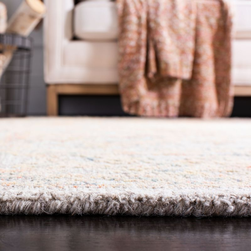 Abstract ABT477 Hand Tufted Area Rug - Beige/Gold - 6' X 6' Square - Safavieh.