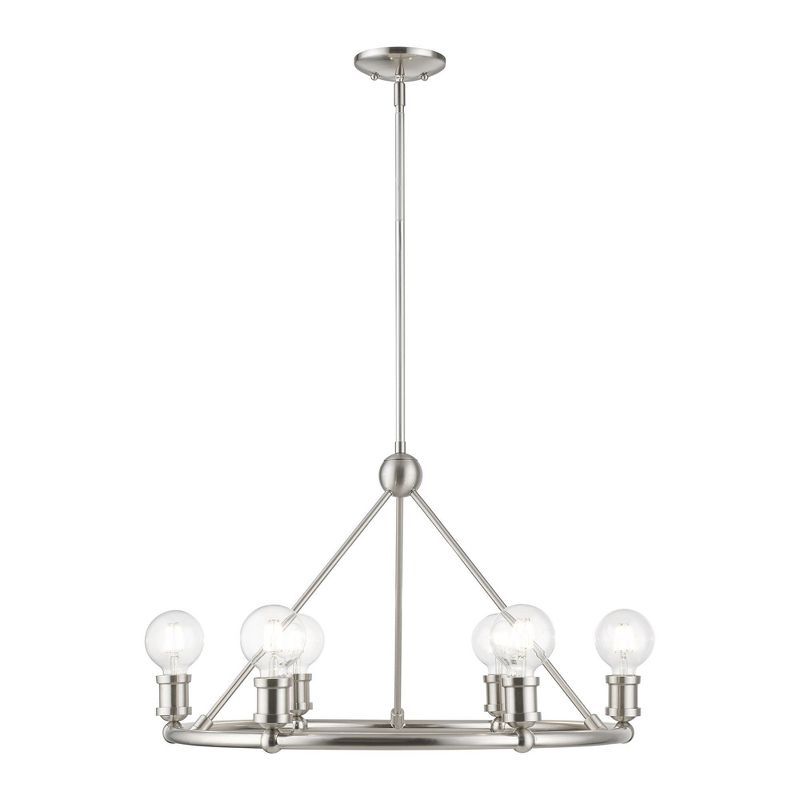 Livex Lighting Lansdale 6 - Light Chandelier in  Brushed Nickel