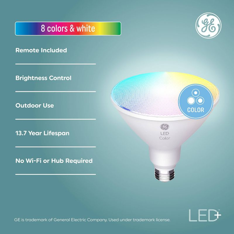 GE LED+ Color Changing PAR38 LED Outdoor Floodlight Bulb