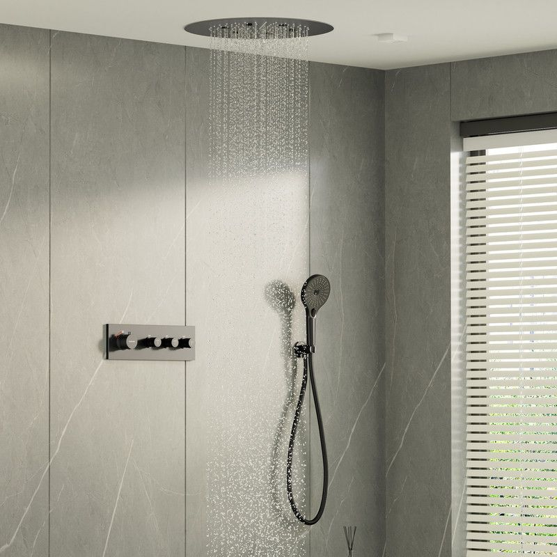 CASAINC 3 Functions 12 Inch Ceiling Mounted Thermostatic Shower System