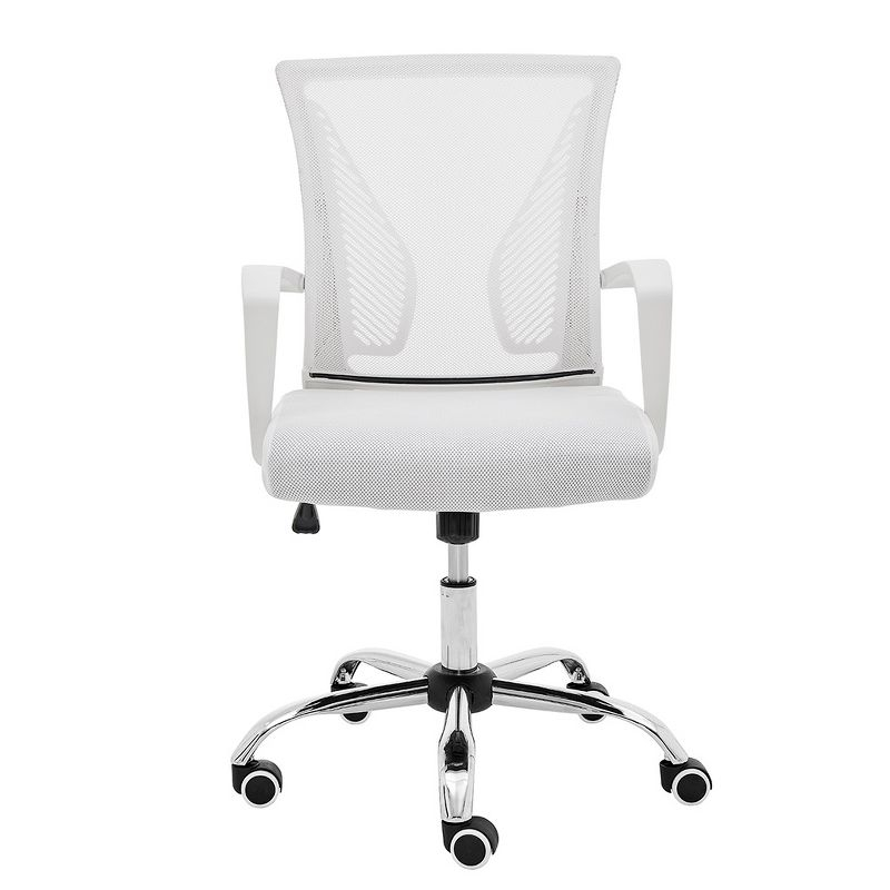 Modern Home Zuna Mid-Back Office Chair - White/White