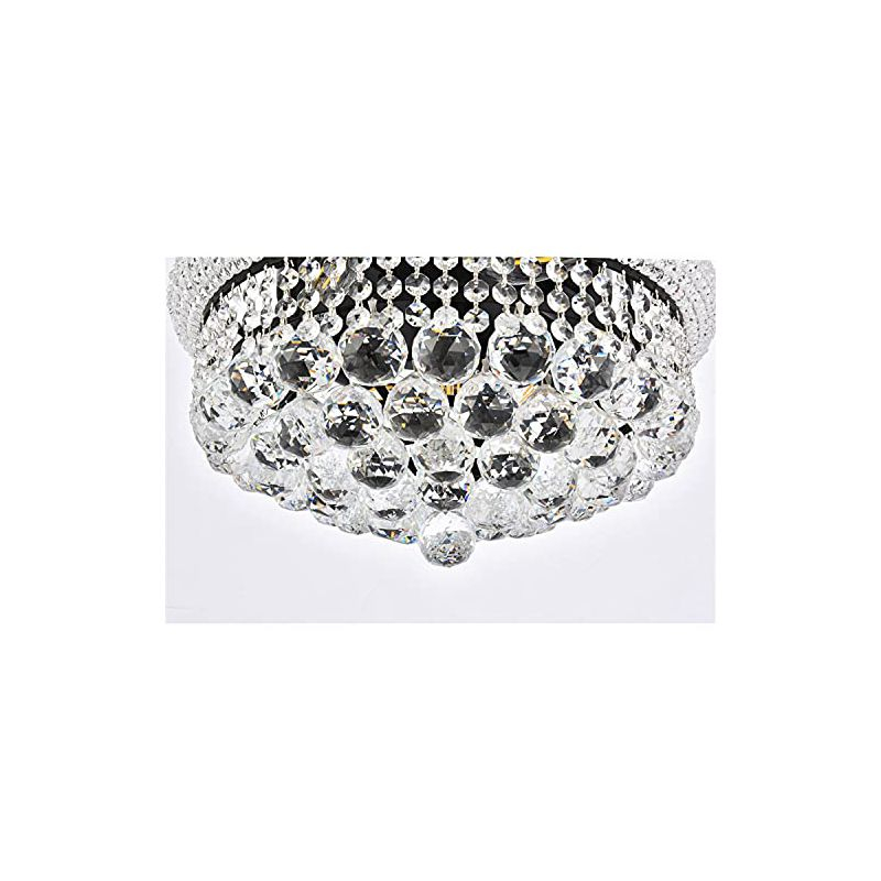 Elegant Lighting Primo 16 inch black flush mount