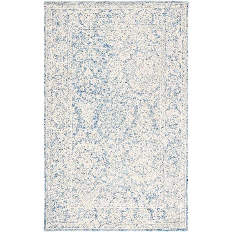 Metro MET864 Hand Tufted Indoor Area Rug - Blue/Ivory - 4'x6' - Safavieh