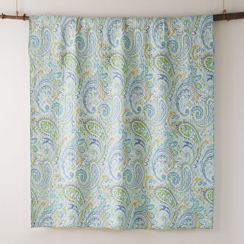 Cortona Paisley Quilt Set - Twin/Twin XL Quilt and One Standard Pillow Sham - Levtex Home