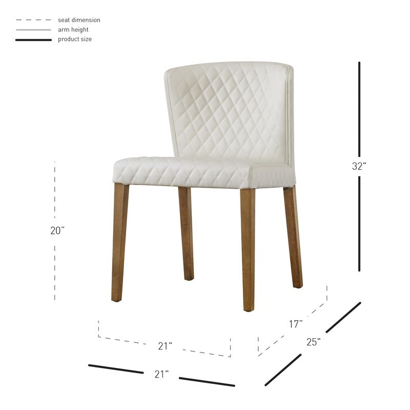New Pacific Direct Albie Bonded Leather Chair,Set of 2