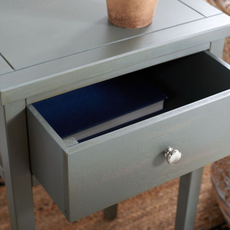 Abel Nightstand With Storage Drawer - AMH6626 - Ash Grey - Safavieh Couture