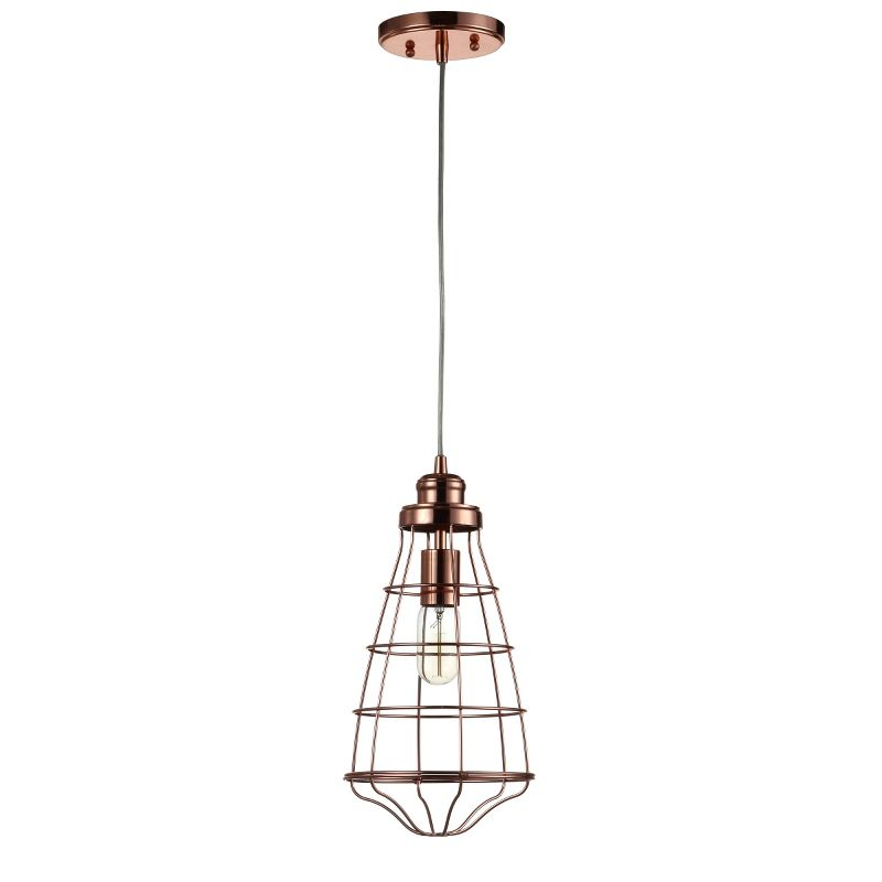 Henni 7.5" Pendant - PND4037 - Rose/Gold - Safavieh