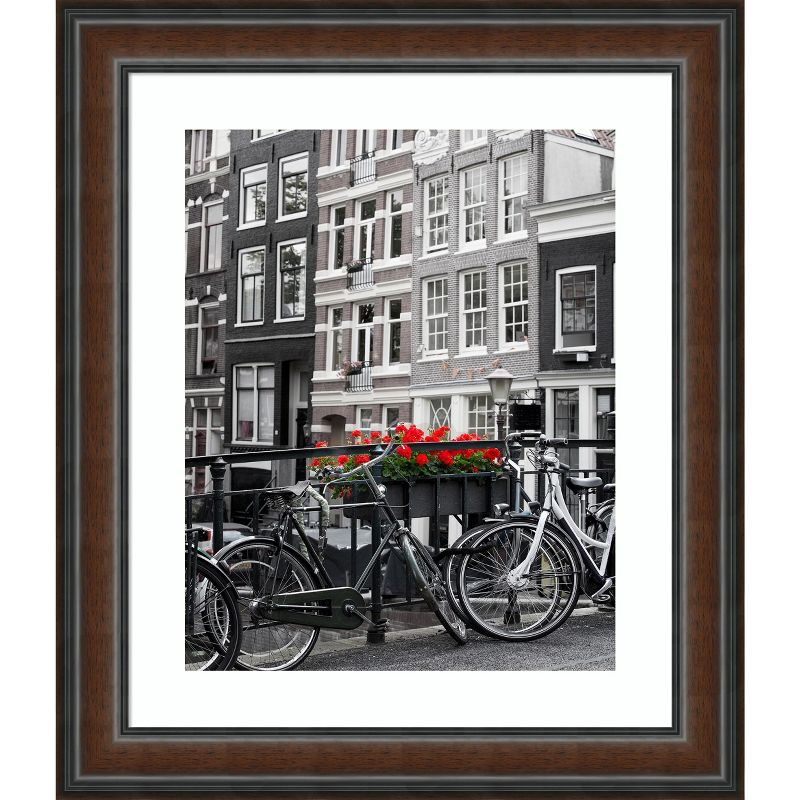 Amanti Art Cyprus Walnut Wood Picture Frame Opening Size 20x24 in. (Matted To 16x20 in.)