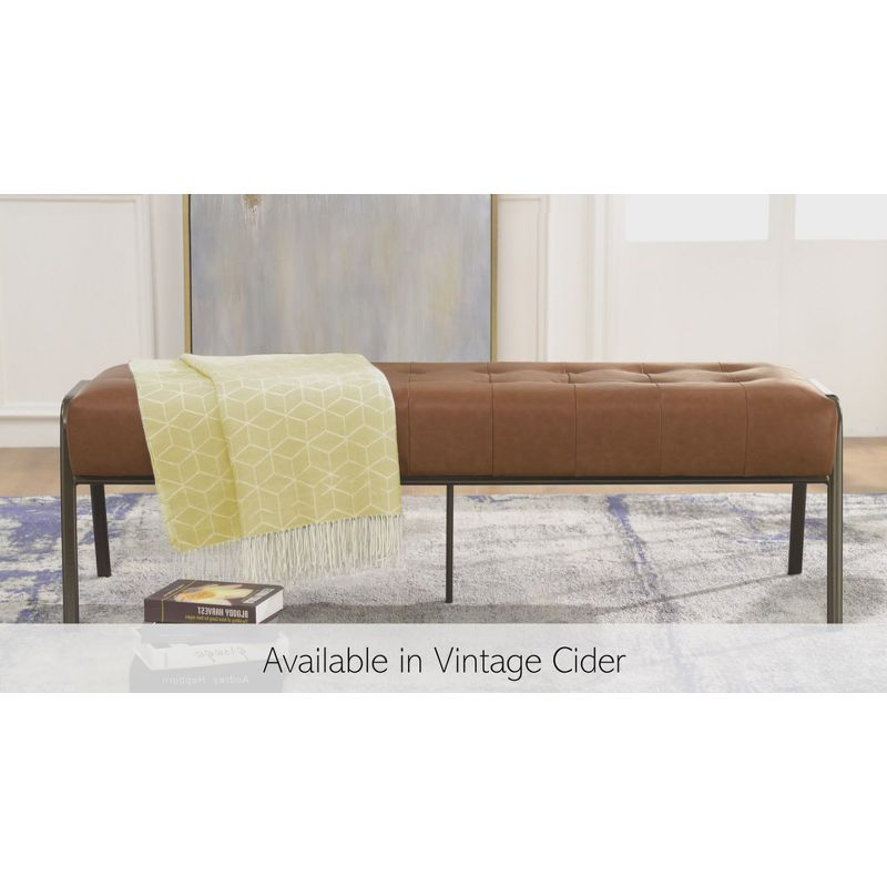 New Pacific Direct Venturi PU Tufted Bench