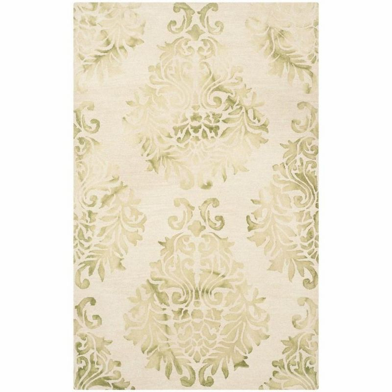 Dip Dye DDY516 Hand Tufted Area Rug - Beige/Green - 5'x8' - Safavieh.