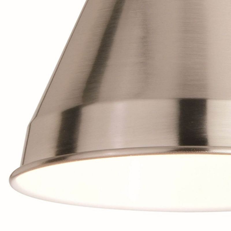 Vaxcel Alexis 1 - Light Swing Arm Lamp in  Satin Nickel/Matte White