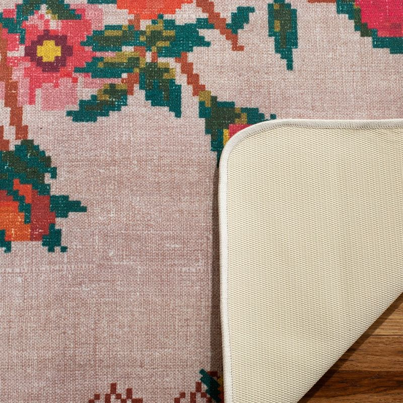 Daytona DAY115 Flat Weave Accent Rug - Cream/Orange - 3'x5' - Safavieh.