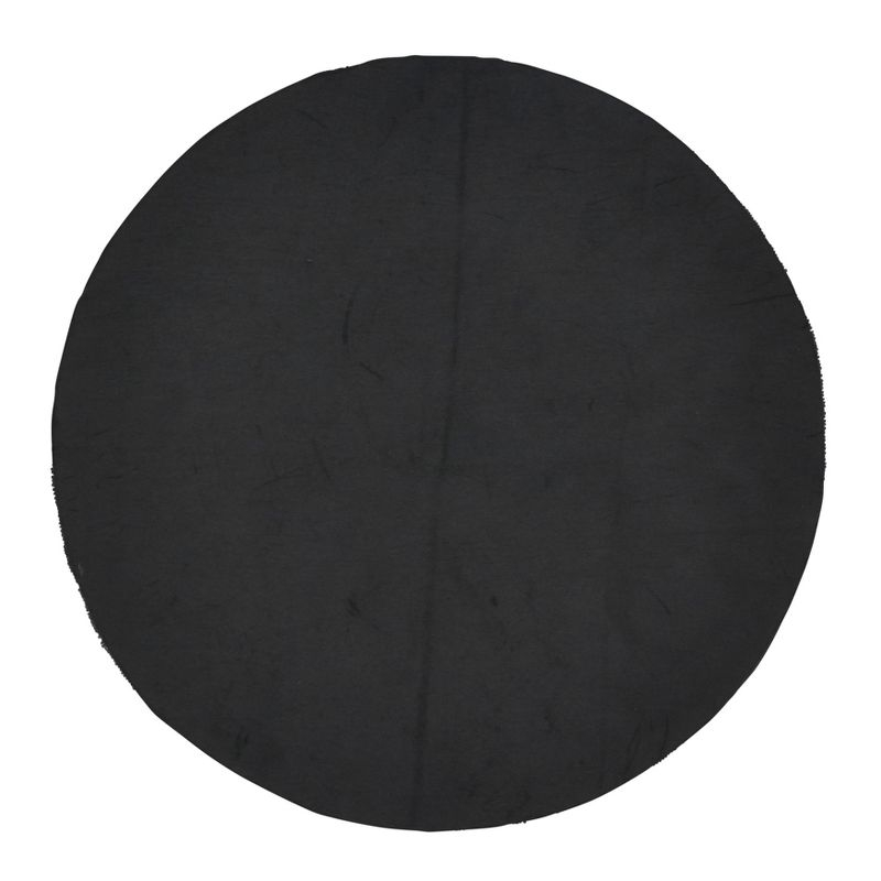 Saro Lifestyle Beaded Design Placemat (Set of 4), Black, 15" Round